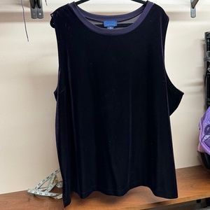 Lane Bryant Purple Velvet Tank, size 26/28